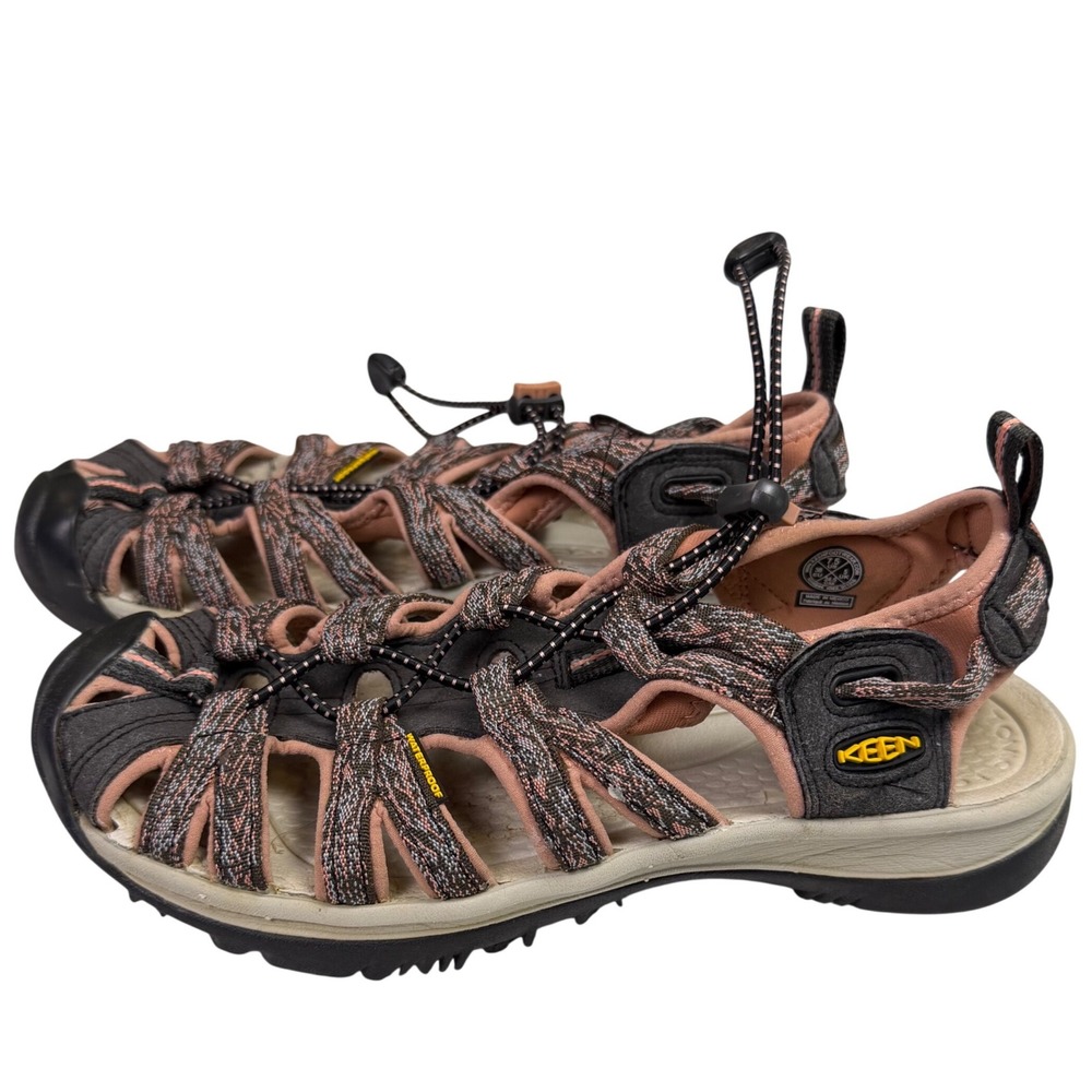 Keen Whisper Waterproof Hiking Sandals Womens 7.5 Gray Pink 1012224